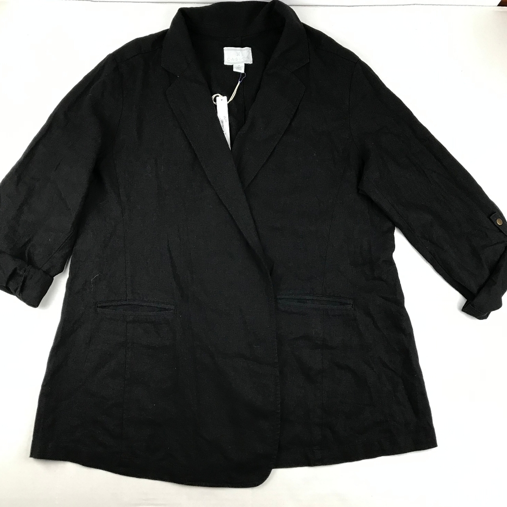 Caslon Women's Plus Size Black Blazer